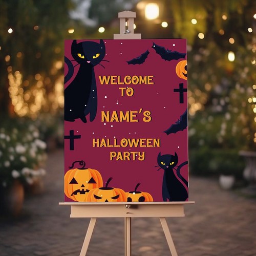 Insegna festa halloween - insegna,